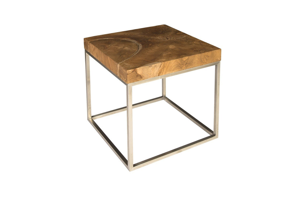 Teak Puzzle Side Table