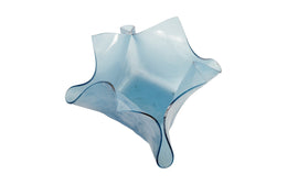 Blue Glass Bowl, SM, 13x13x10"