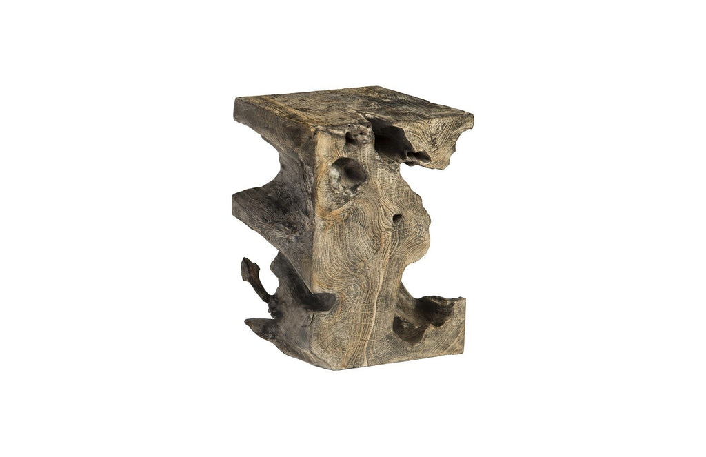 Black Wash Stool, Square