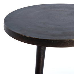 Casted Tripod End Table-Antique Rust