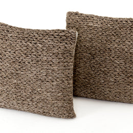 Stone Braided Pillow, Set Of 2-20"