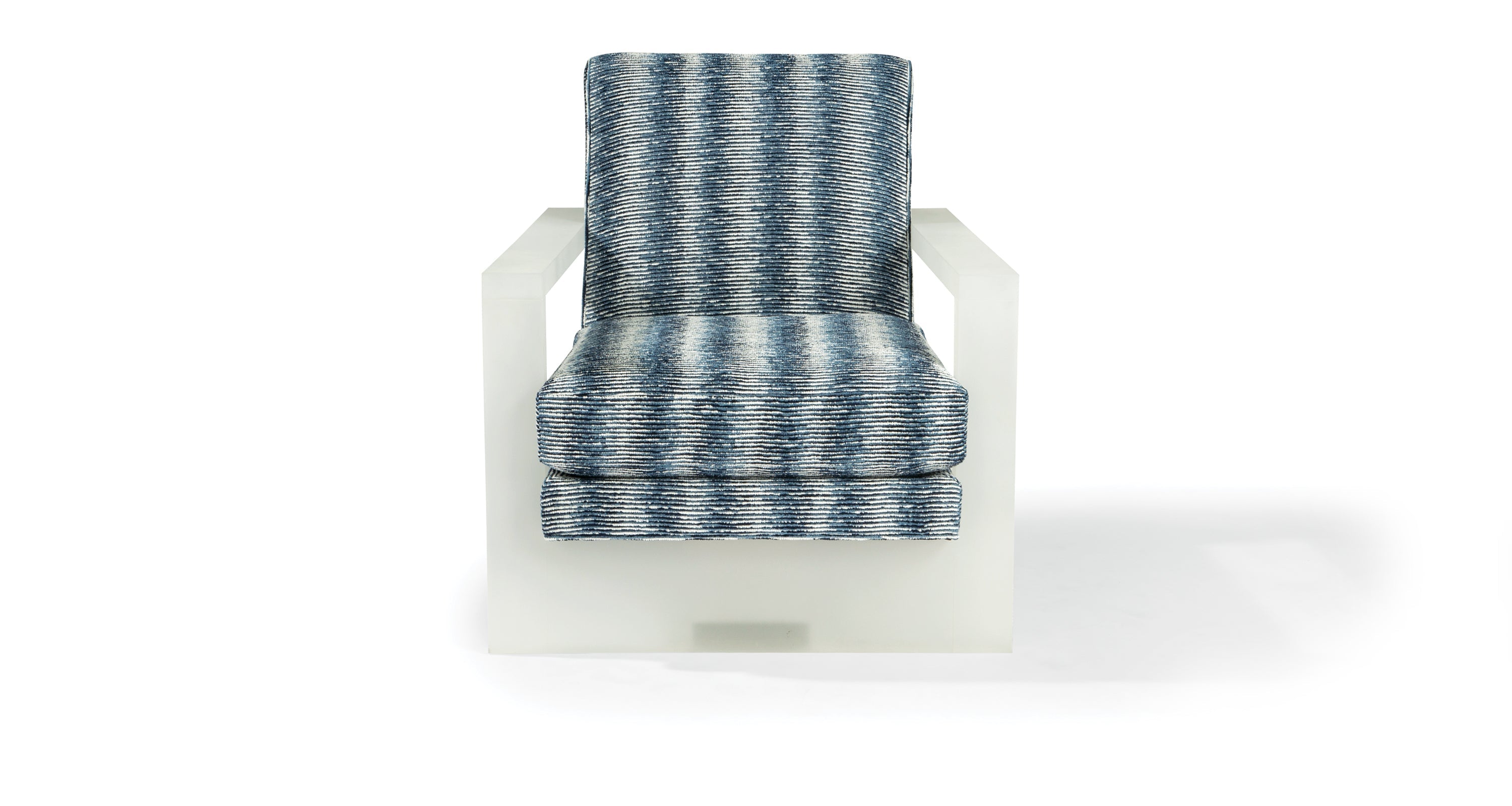 Ice Roger In Blue Fabric With Fx Acrylic Frame