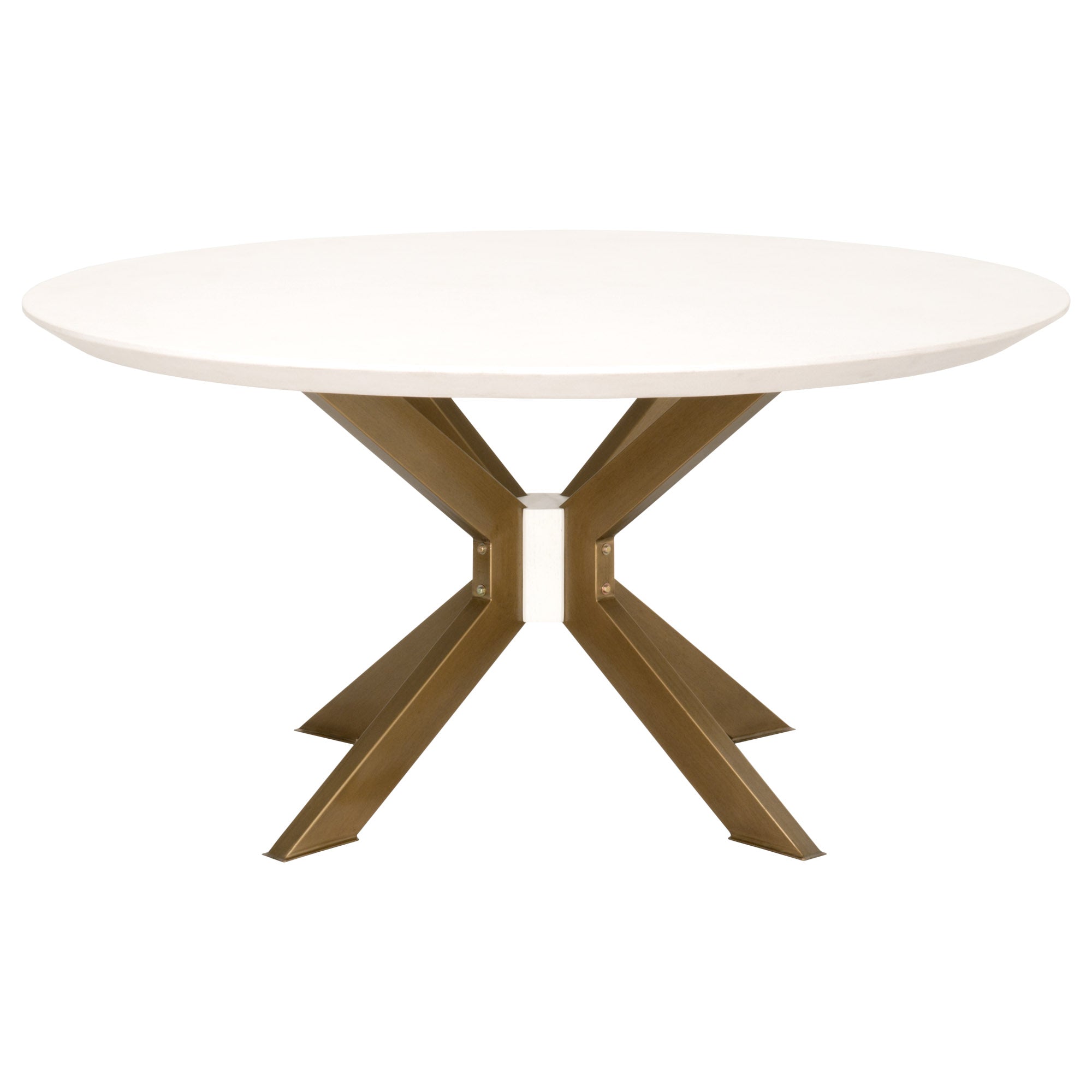 Industry 60" Round Dining Table, Ivory