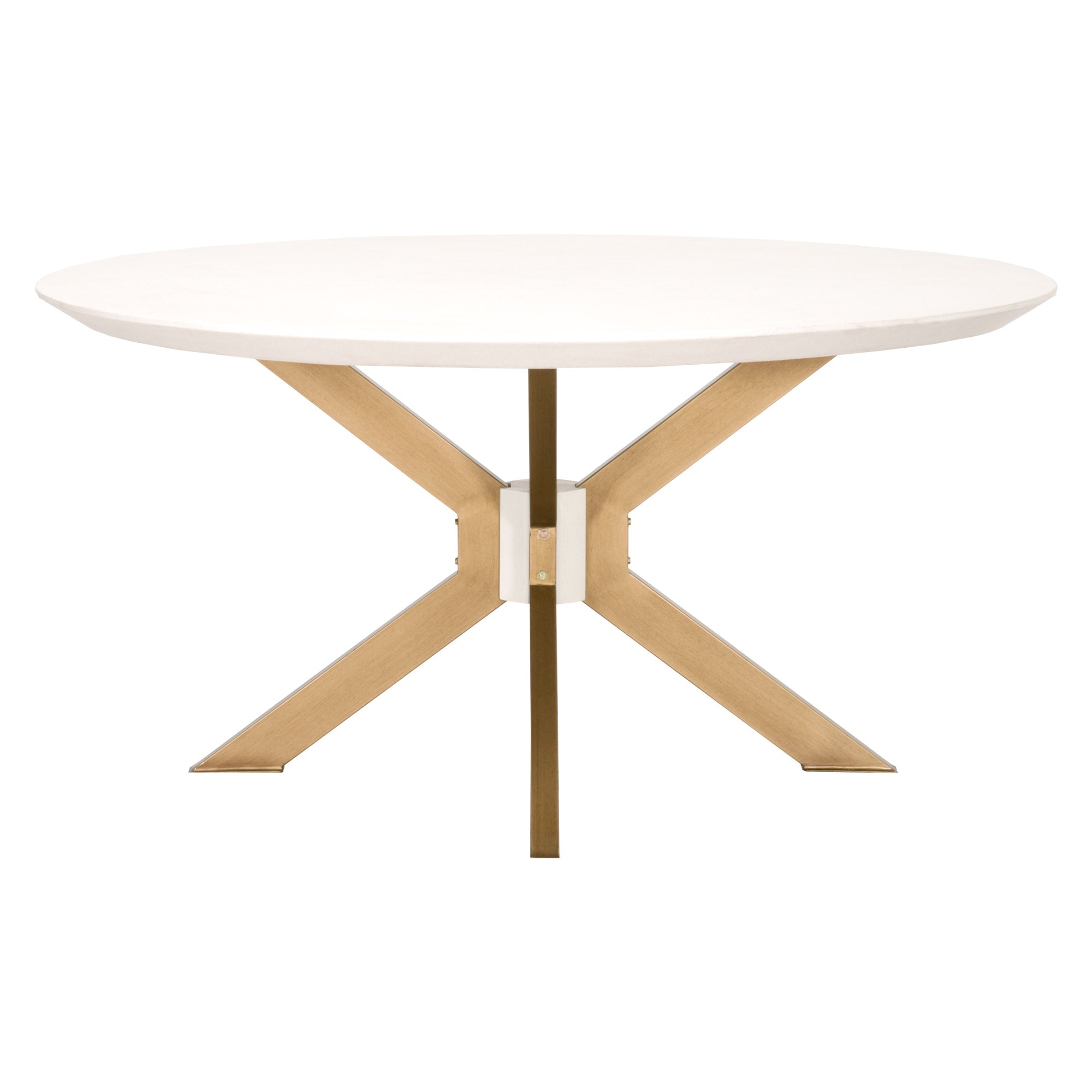 Industry 60" Round Dining Table, Ivory