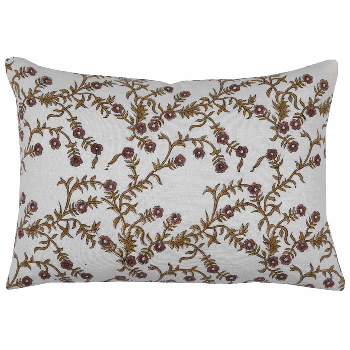 Jaimala Saffron On White Pillow