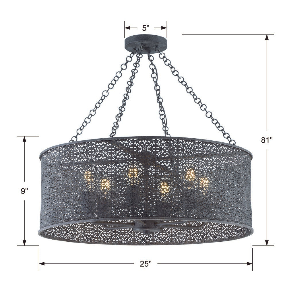 Jasmine 6 Light Chandelier