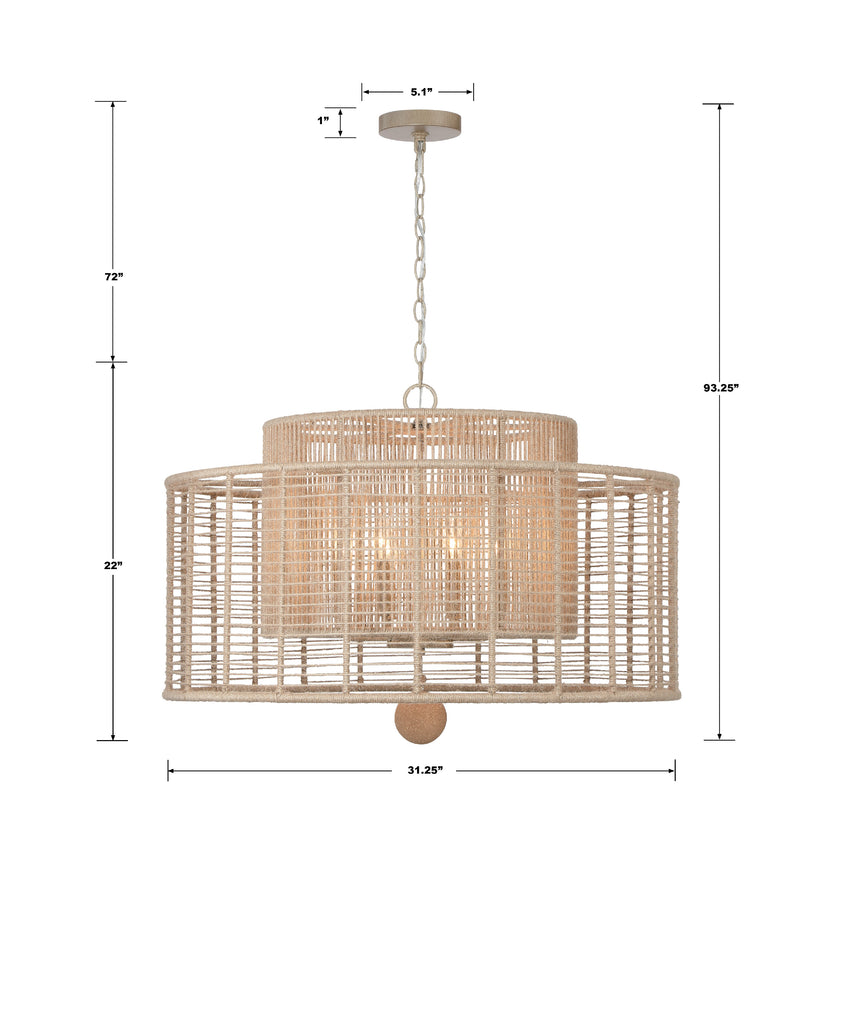 Jayna 8 Light Chandelier