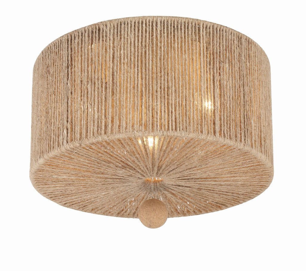 Jessa 3 Light Flush Mount, Burnished Silver