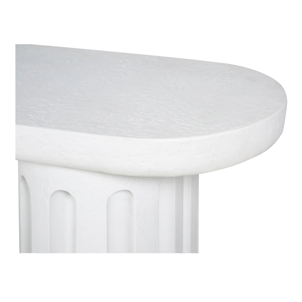 Eris Outdoor Dining Bench White