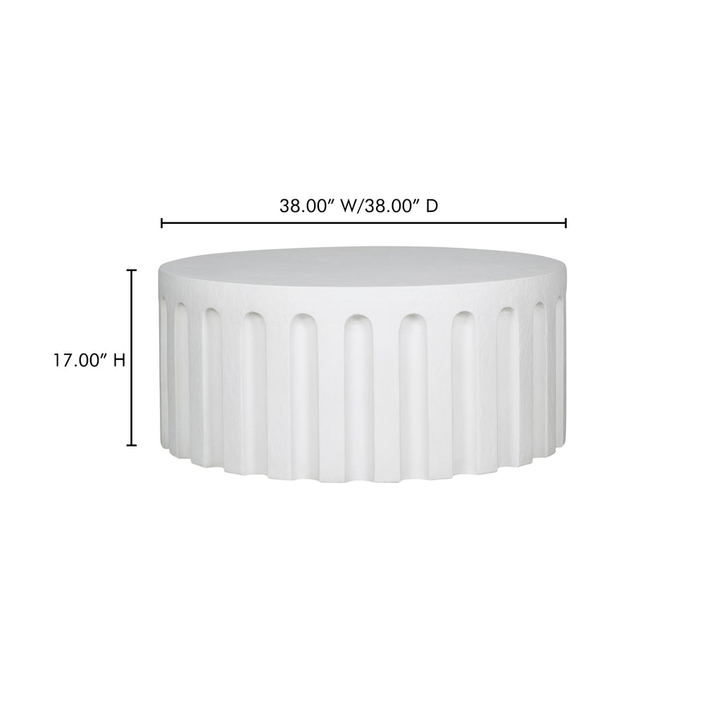 Eris Outdoor Coffee Table White