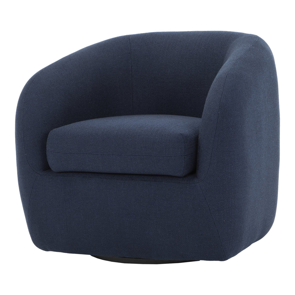 Maurice Swivel Chair, Blue