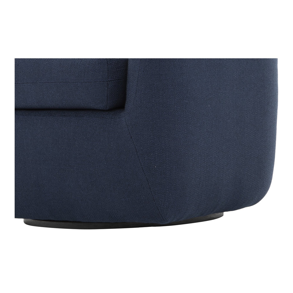 Maurice Swivel Chair, Blue