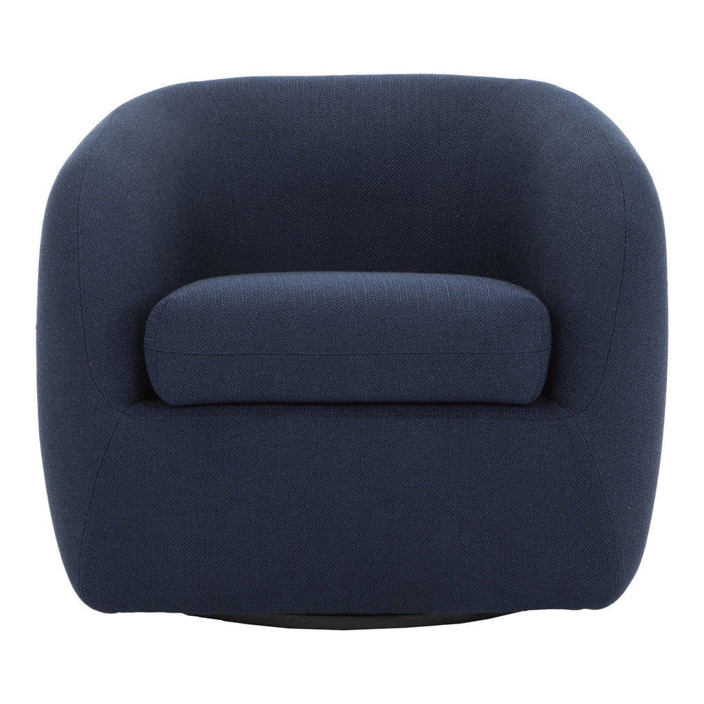 Maurice Swivel Chair, Blue