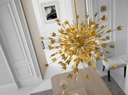 Farfalle Large Chandelier, Gild