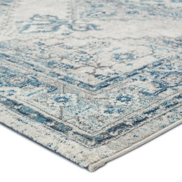 Vibe by Jaipur Living Lisette Medallion Blue/ Light Gray Runner Rug