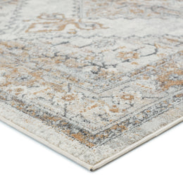 Vibe by Jaipur Living Lisette Medallion Gray/ Gold Runner Rug