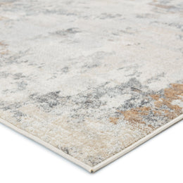 Vibe by Jaipur Living Louna Abstract Light Gray/ Gold Runner Rug