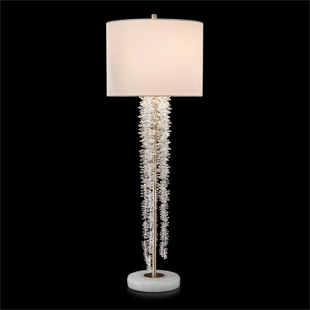 Cascading Crystal Waterfall Table Lamp