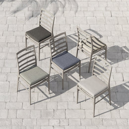 Linnet Outdoor Dining Chair - Weathered Grey / Charcoal