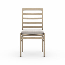 Linnet Outdoor Dining Chair - Washed Brown / Stone Grey