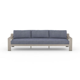 Monterey Outdoor Sofa-106" - Weathered Grey / Faye Navy