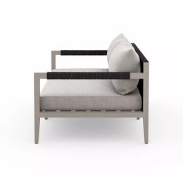 Sherwood Outdoor Sofa-63"-Stone Grey