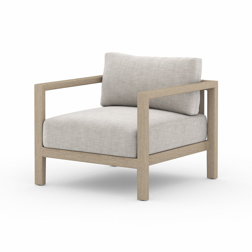 Sonoma Outdoor Chair, Washed Brown, Stone Grey