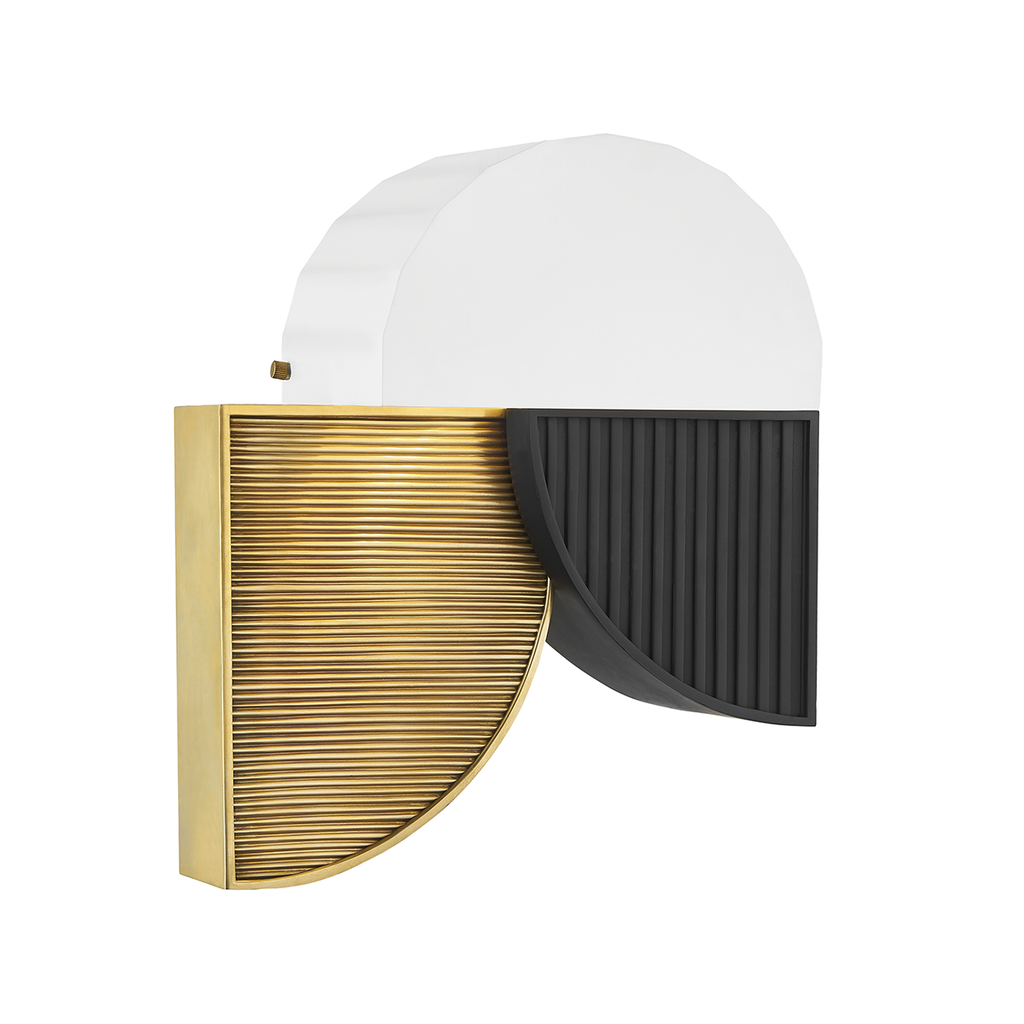 Construct Wall Sconce - Aged Brass
