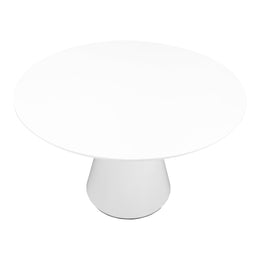 Otago Round Dining Table, White