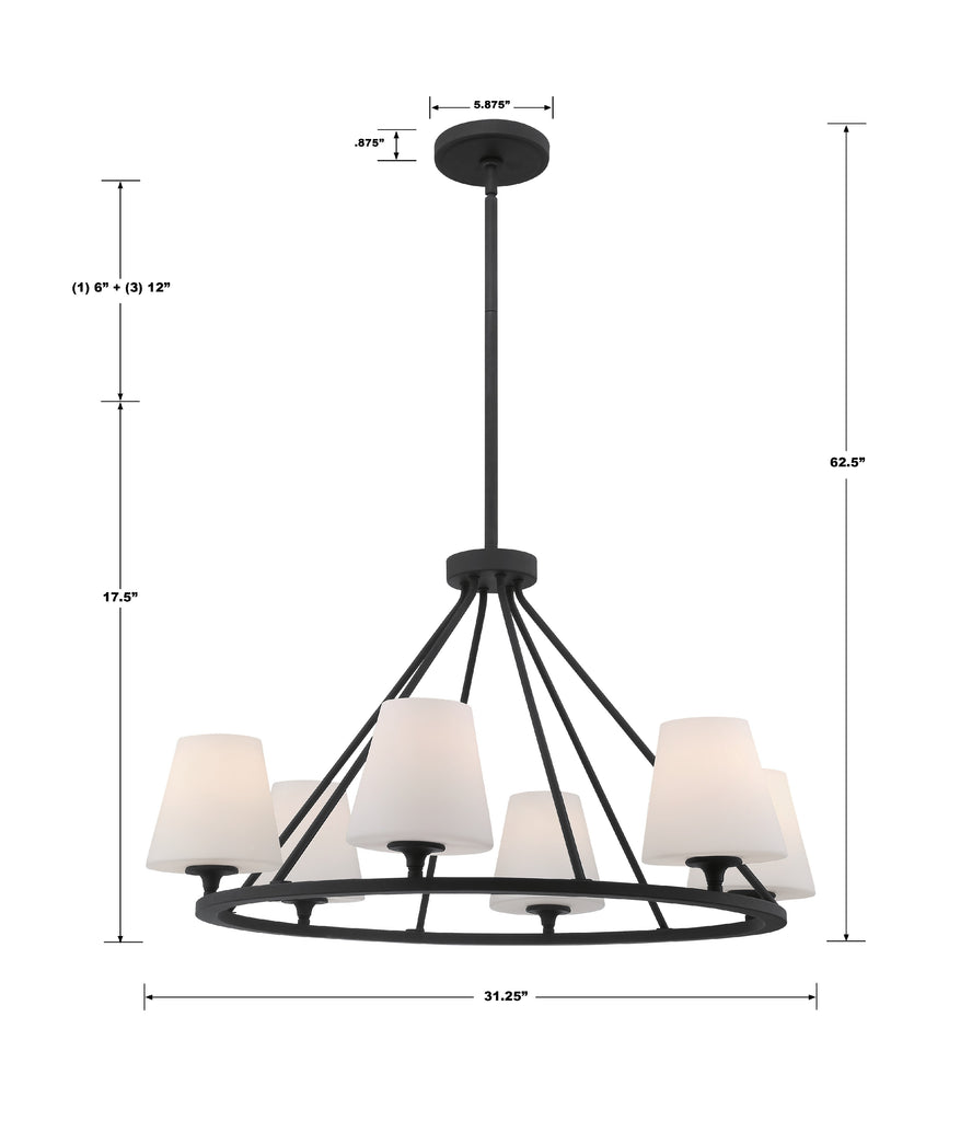 Keenan 6 Light Chandelier