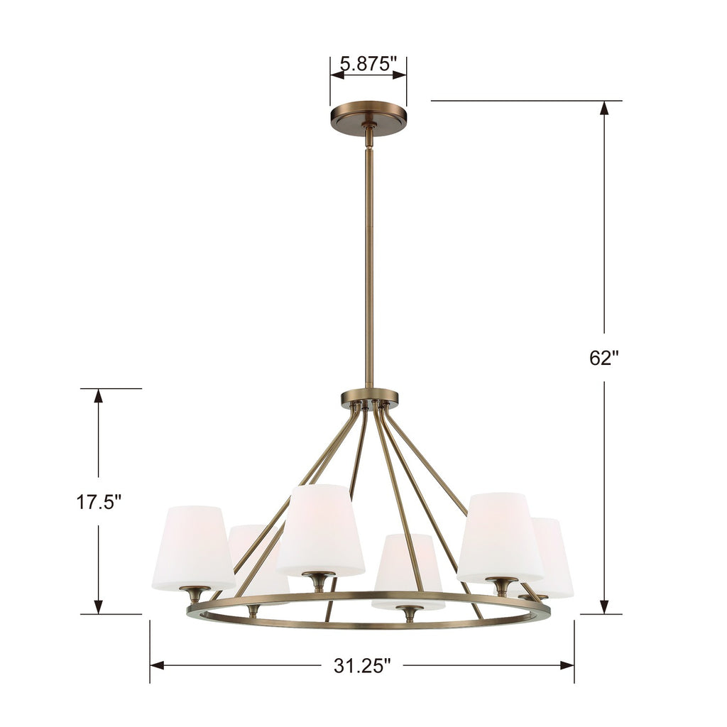 Keenan 8 Light Chandelier