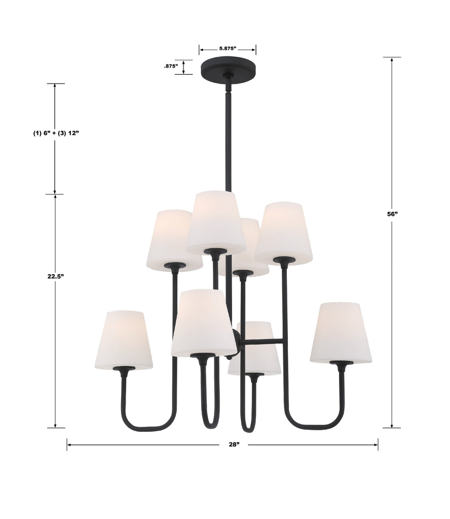 Keenan 8 Light Chandelier