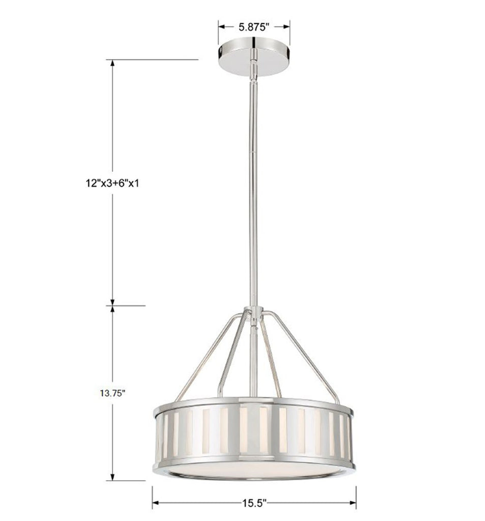 Kendal 3 Light Mini Chandelier