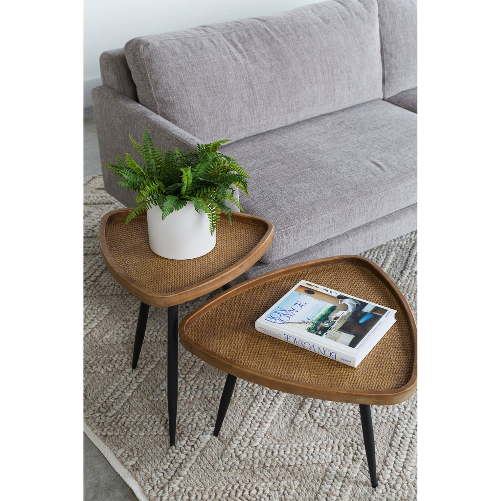 Rollo Rattan Side Table