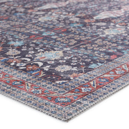 Vibe by Jaipur Living Calla Oriental Blue/ Red Runner Rug