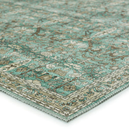 Nikki Chu by Jaipur Living Razi Trellis Green/ Tan Runner Rug