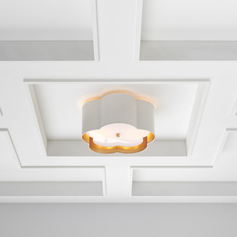 Bryce Medium Flush Mount - Plaster White