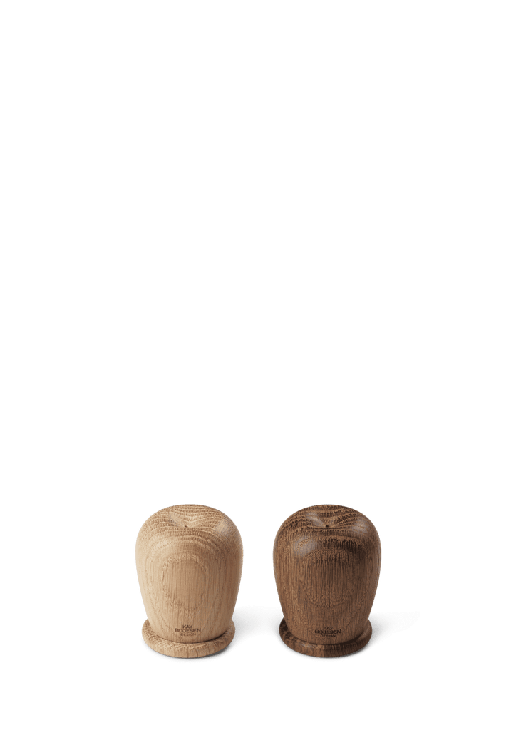 Salt And Pepper Set H: 2.4" Oak/Smoked Oak