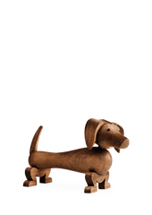Dog Walnut Sculpture