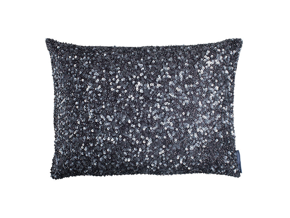 Jewel Small Rectangular Pillow, Silver Beads 12X16