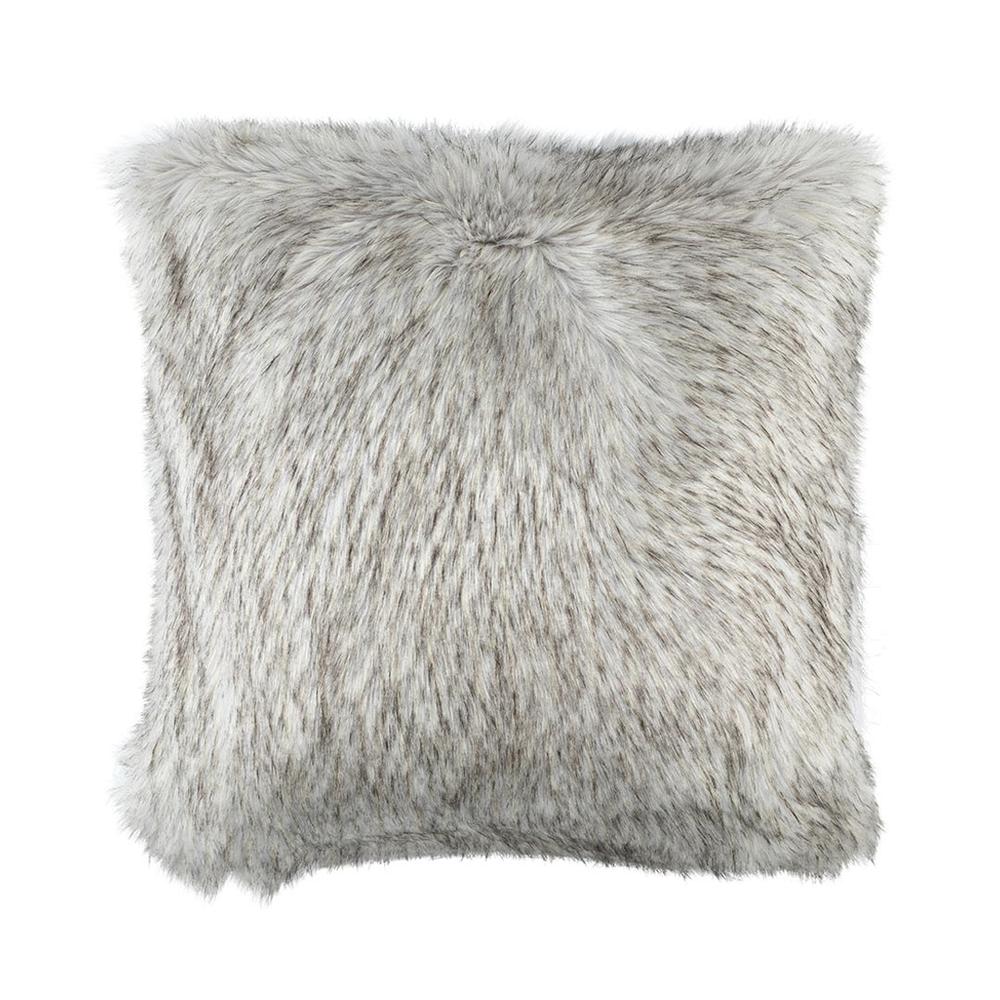 Silver Fur Euro Pillow 28X28