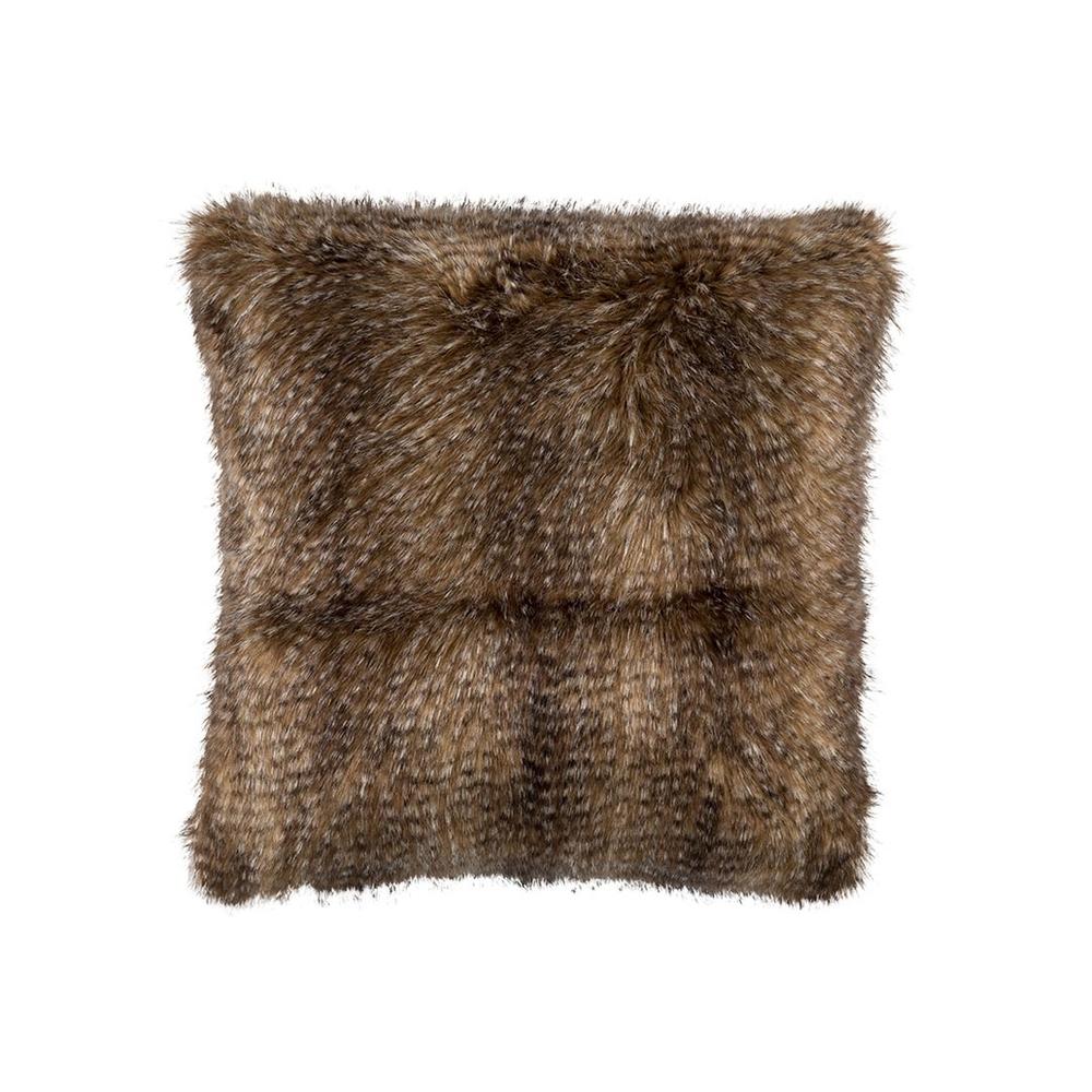 Chestnut Fur Square Pillow 24X24