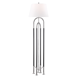 Arnett Floor Lamp - Polished Nickel