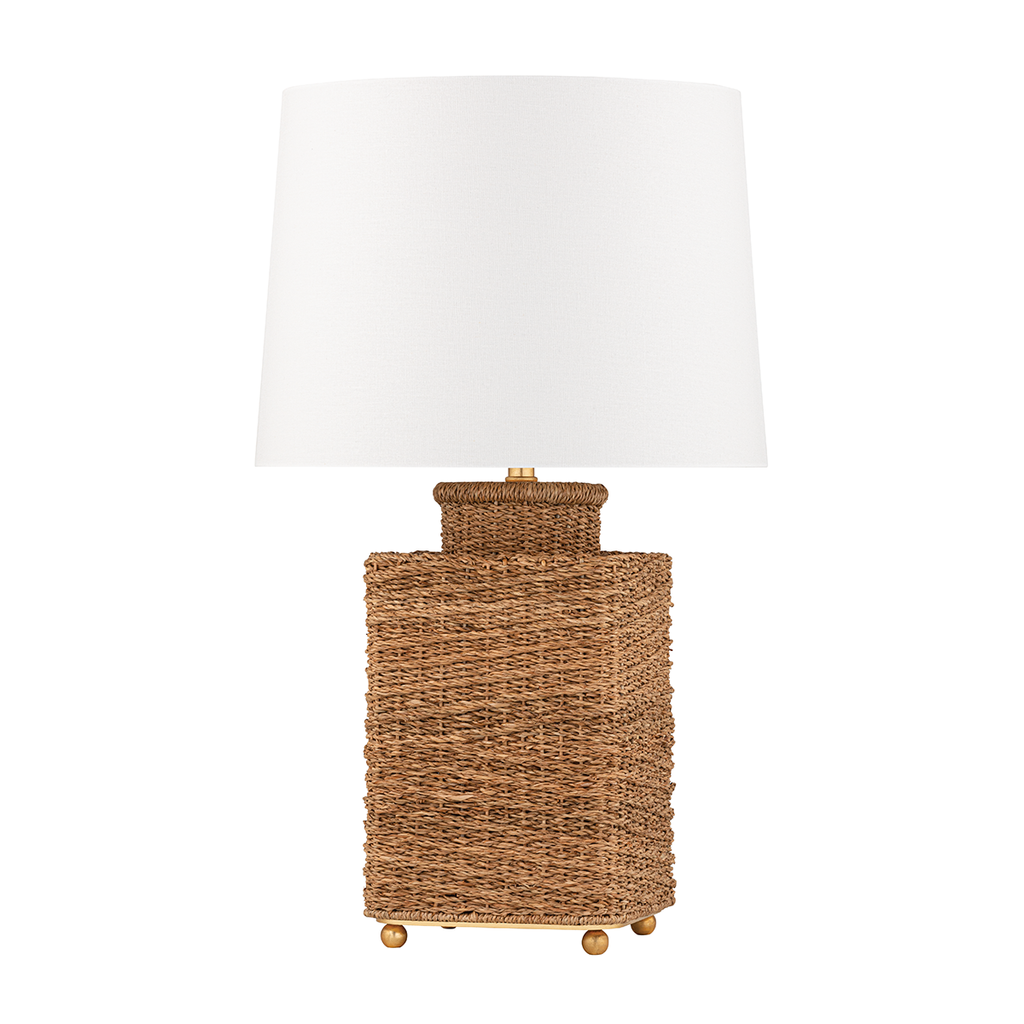 Weaver Table Lamp - Gold Leaf