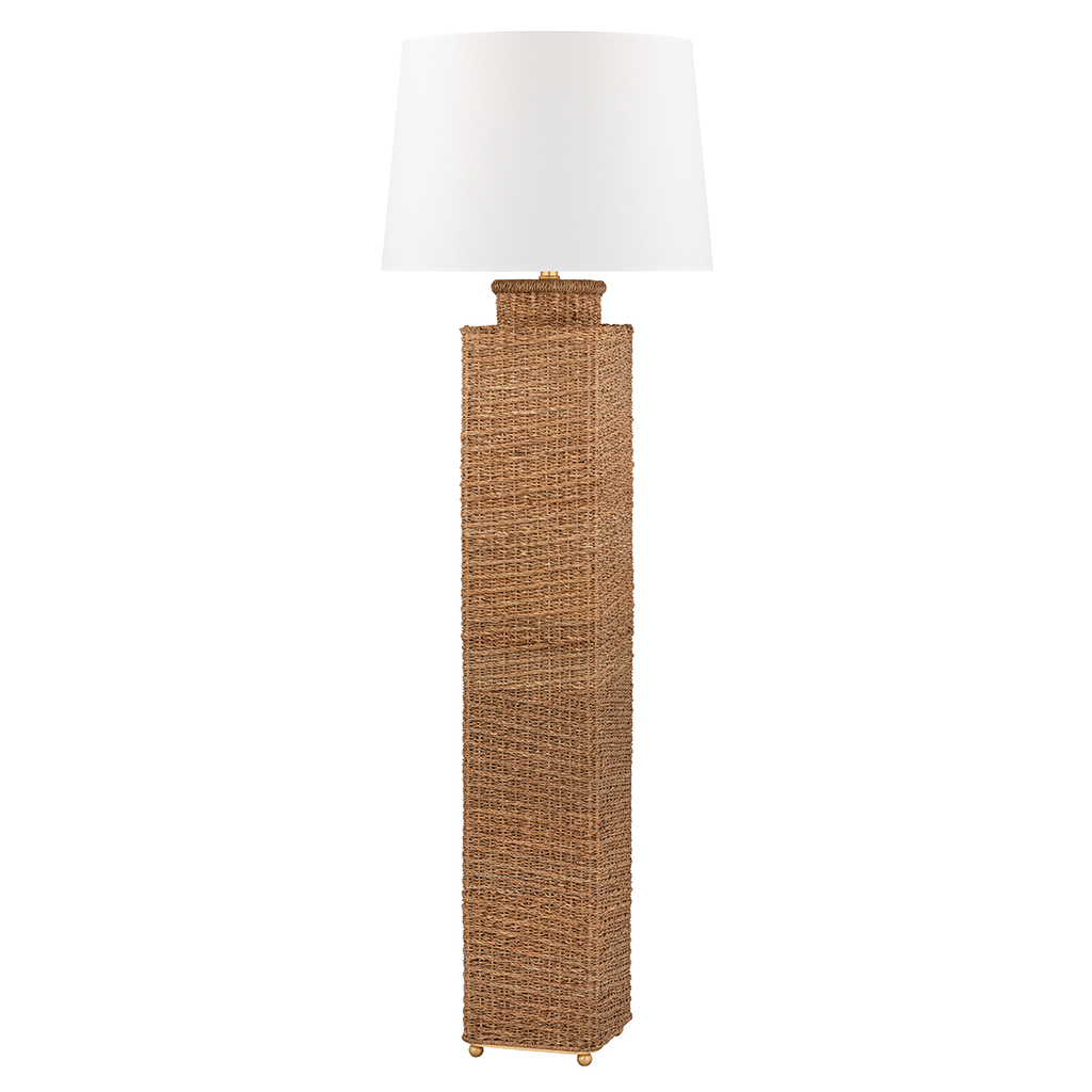 Weaver Floor Lamp - Gold Leaf