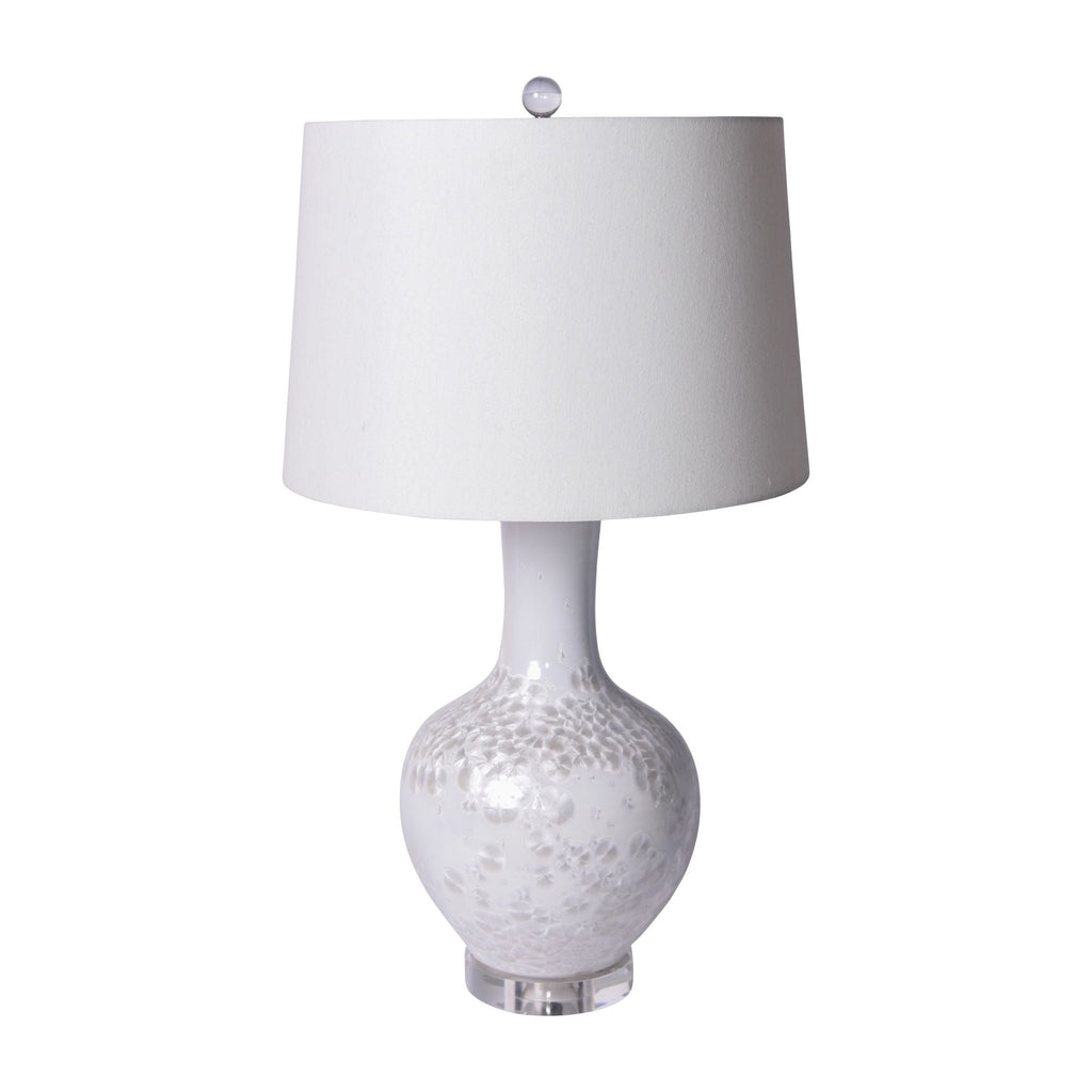 Crystal Shell Globular Vase Lamp