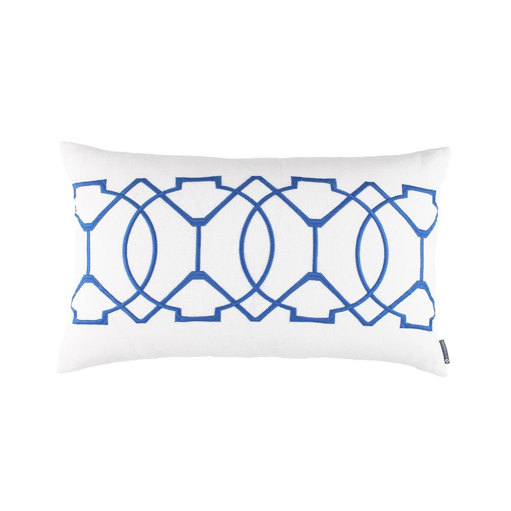 Magic Large Rectangle Pillow White, Azure 18X30