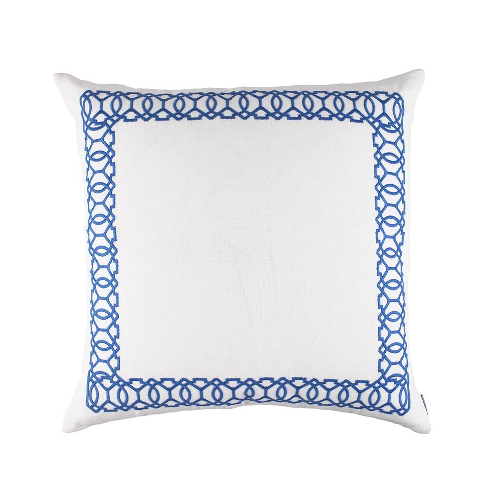 Magic European Pillow White, Azure 28X28