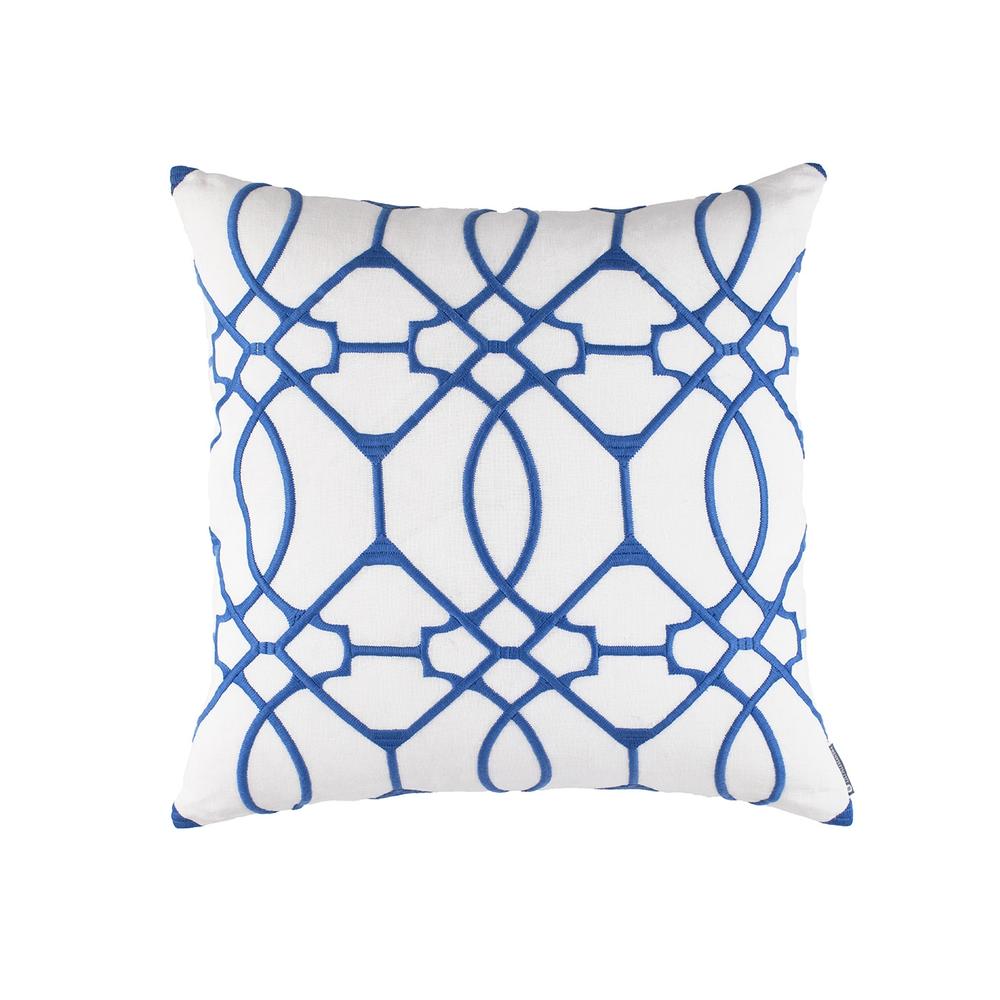 Magic Square Pillow White, Azure 24X24