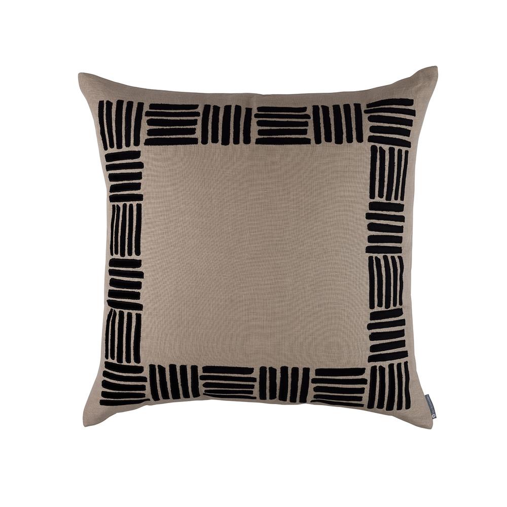 Aspen Euro Pillow Dark Sand Black 28X28